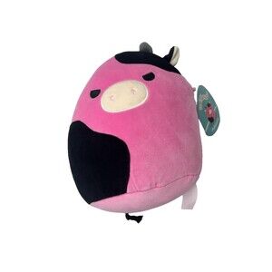 Squishmallows Pollyanna Pink Cow Plush Stuffed Animal Small 8” w/ Tag